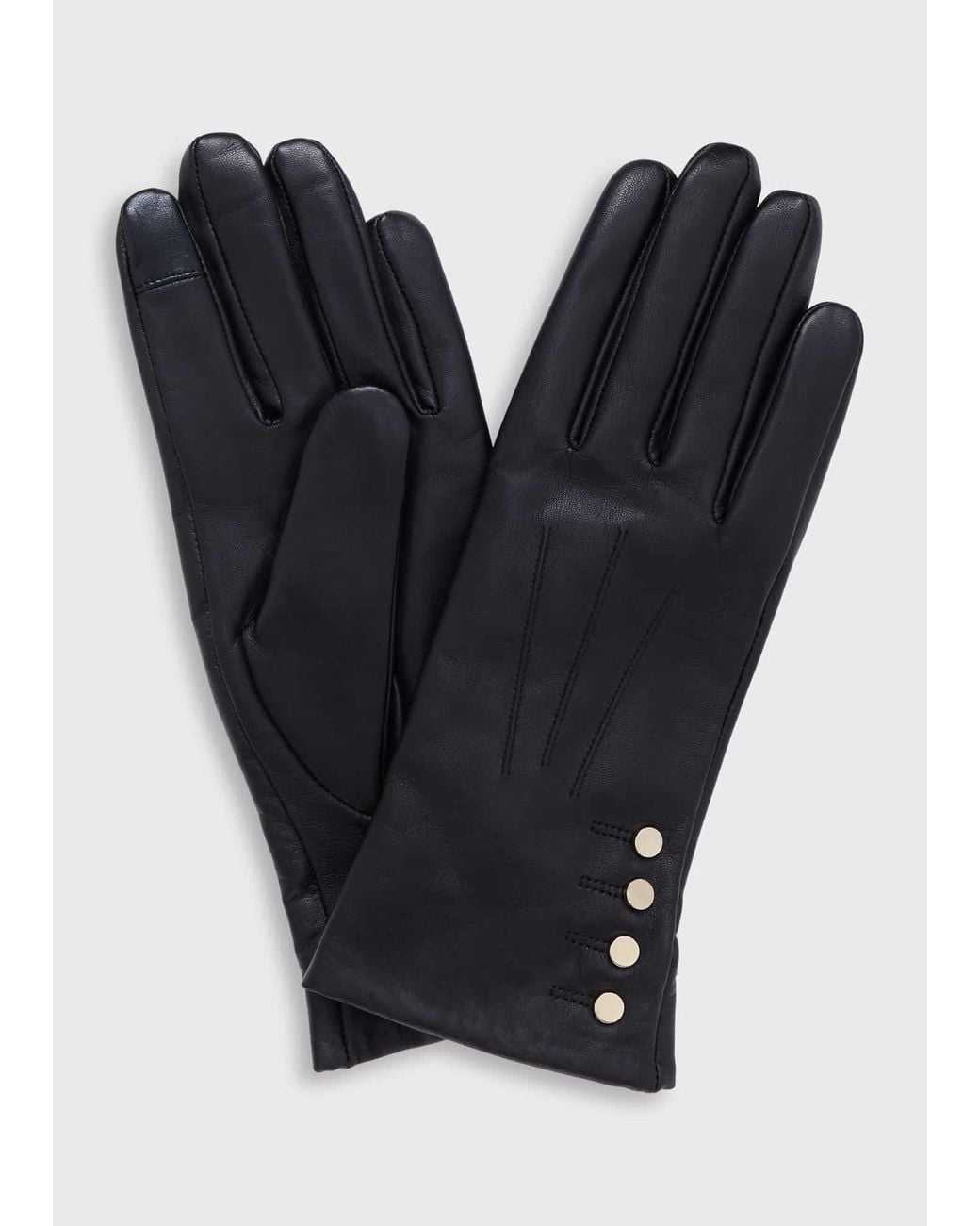 Hobbs Blue Sienna Leather Glove