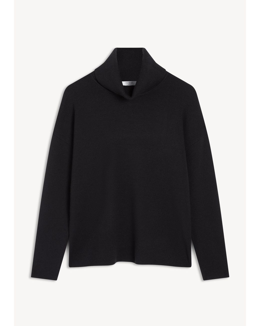 Hobbs Black Yvette Rollneck Jumper