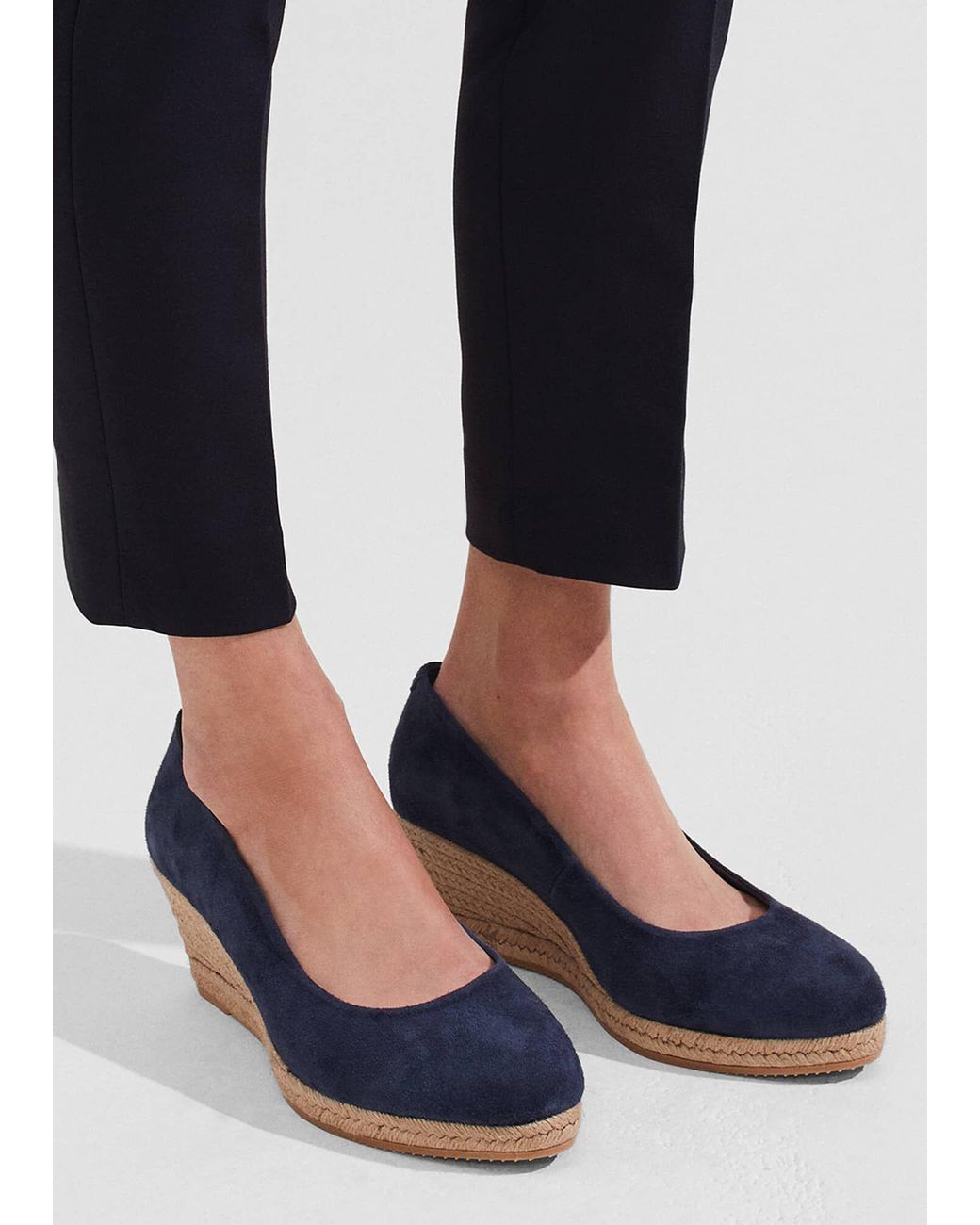 Navy blue shop flat espadrilles