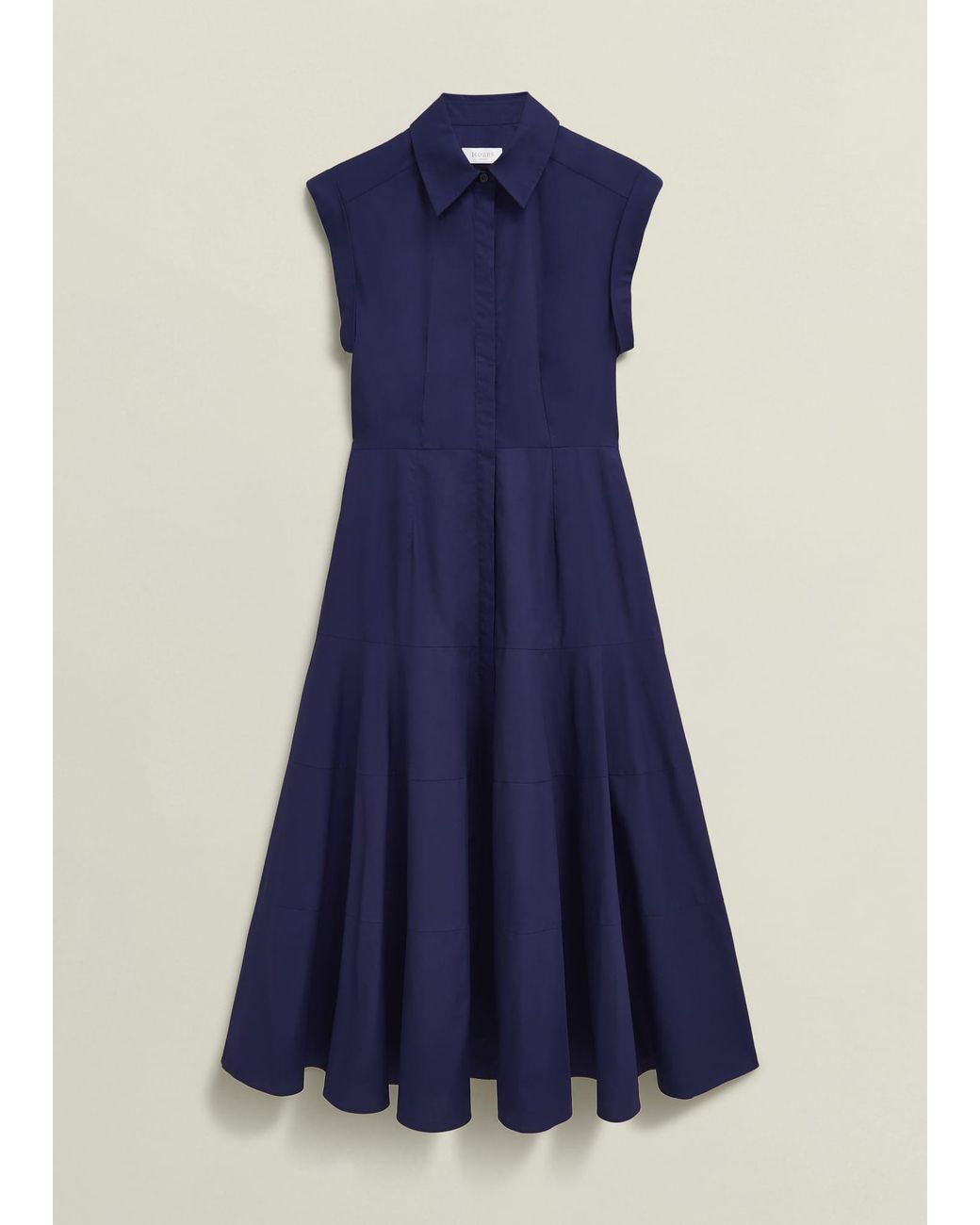 Hobbs Blue Lilah Cotton Dress