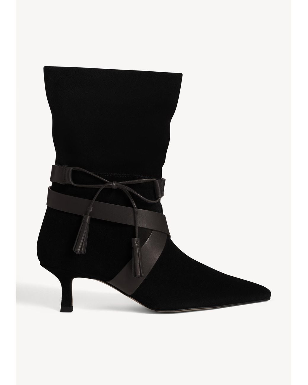 Hobbs Black Courtney Suede Boots