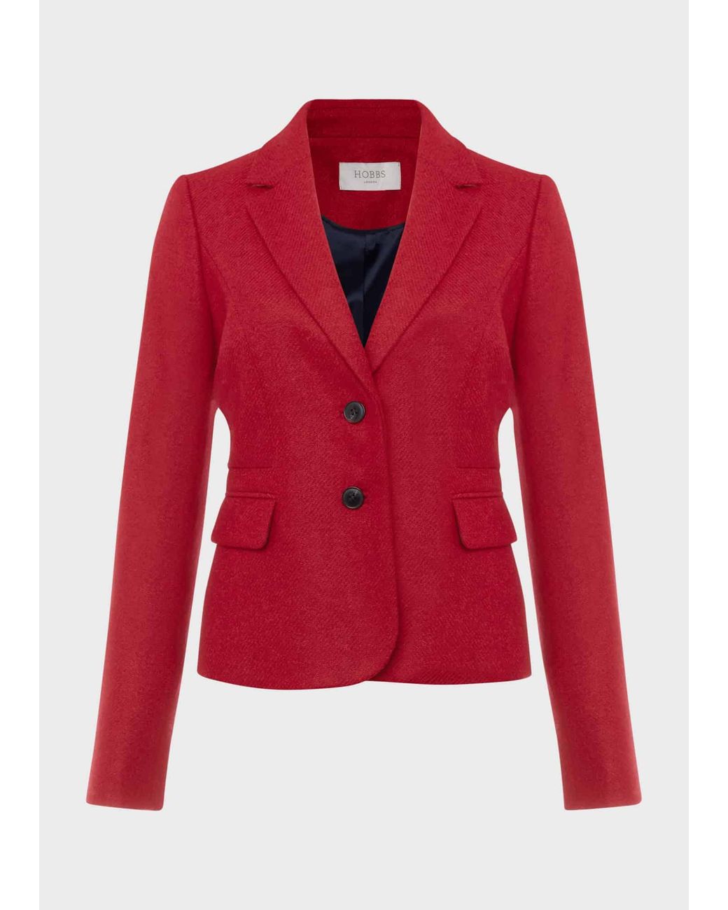 Hobbs Red Hackness Wool Jacket