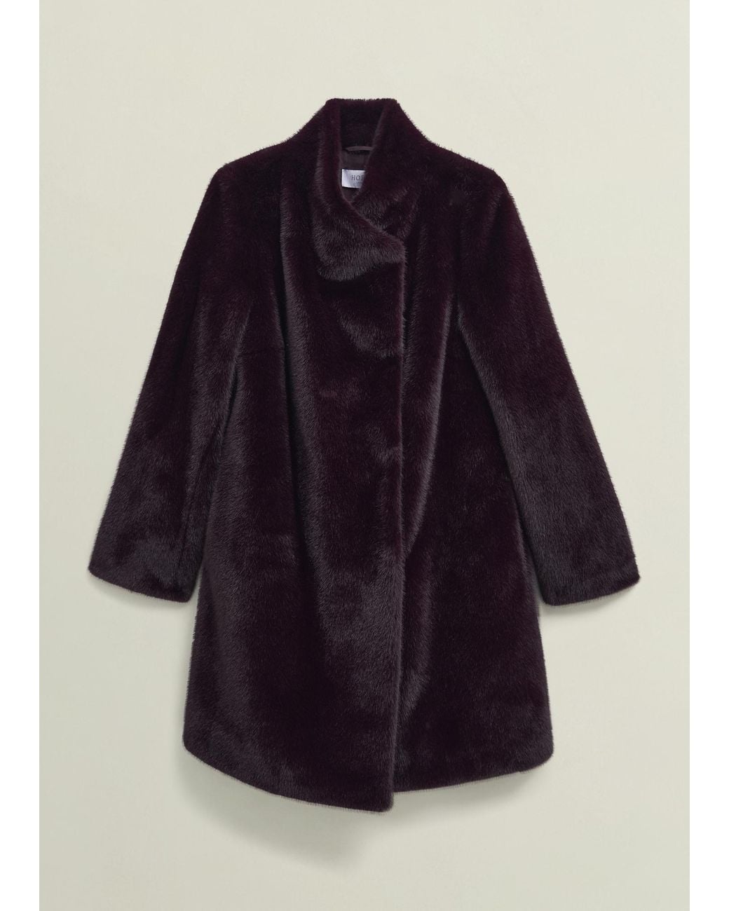 Hobbs Blue Tarini Faux Fur Coat
