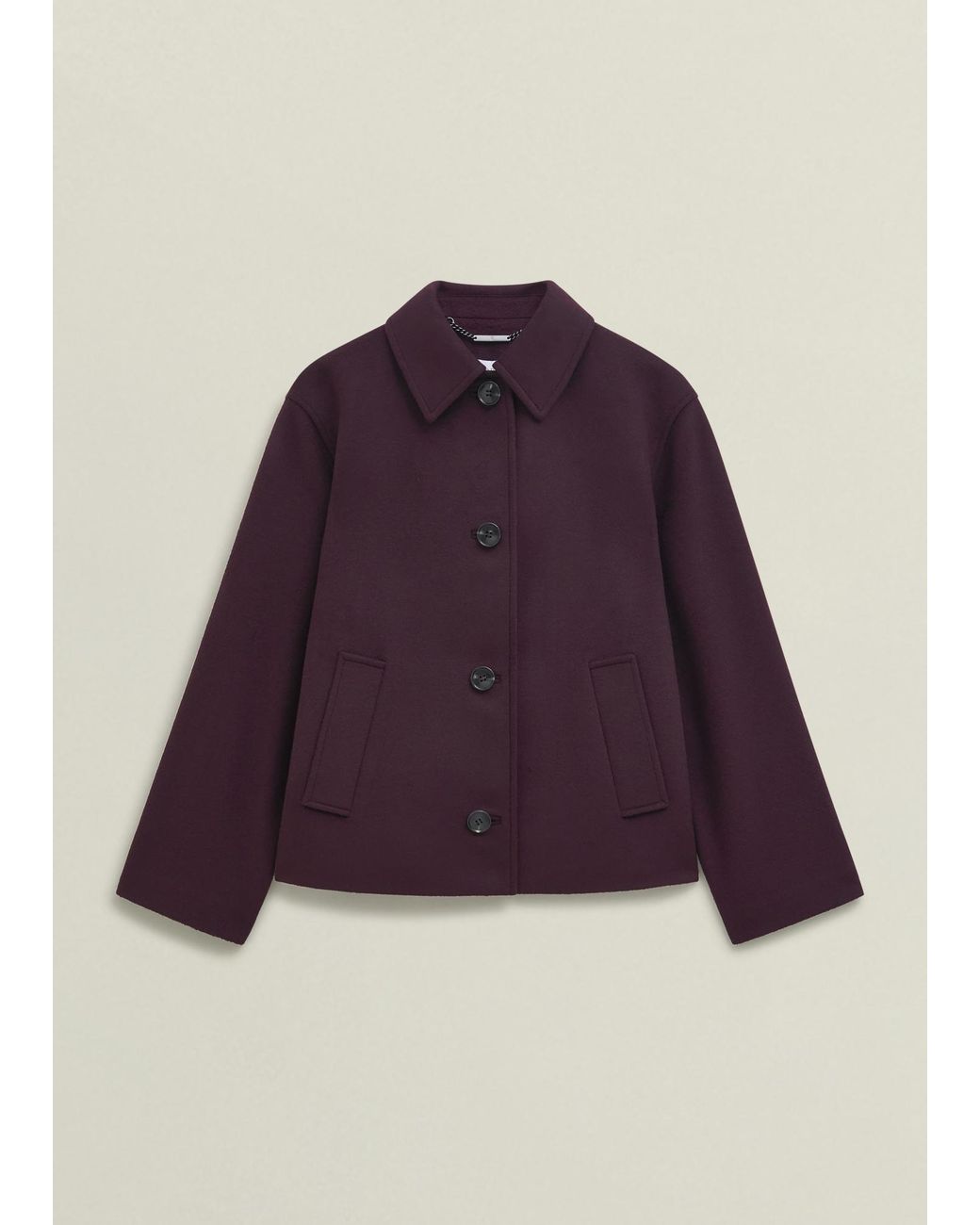 Hobbs Gray Zoe Wool Blend Jacket