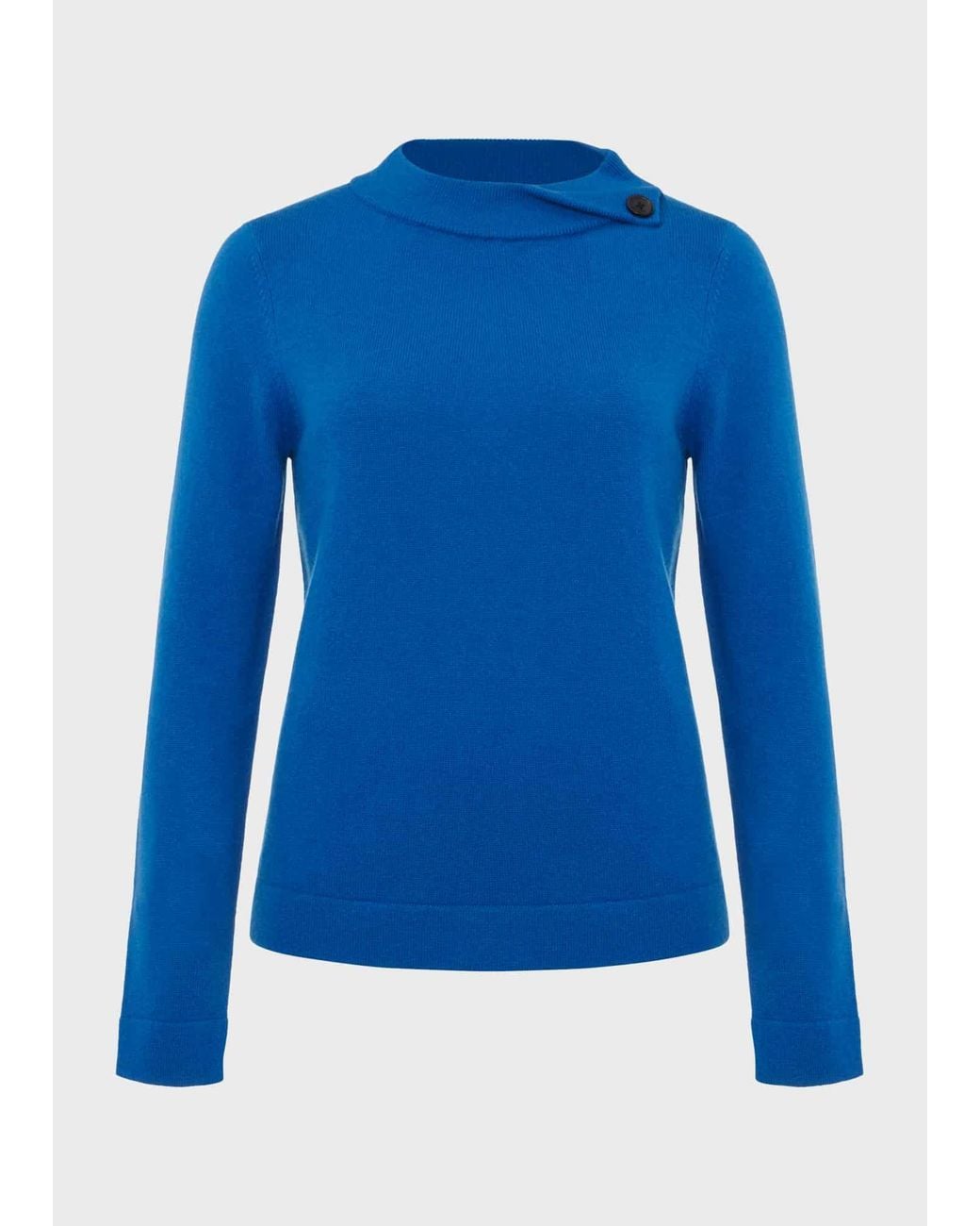 Hobbs Blue Talia Wool Cashmere Jumper