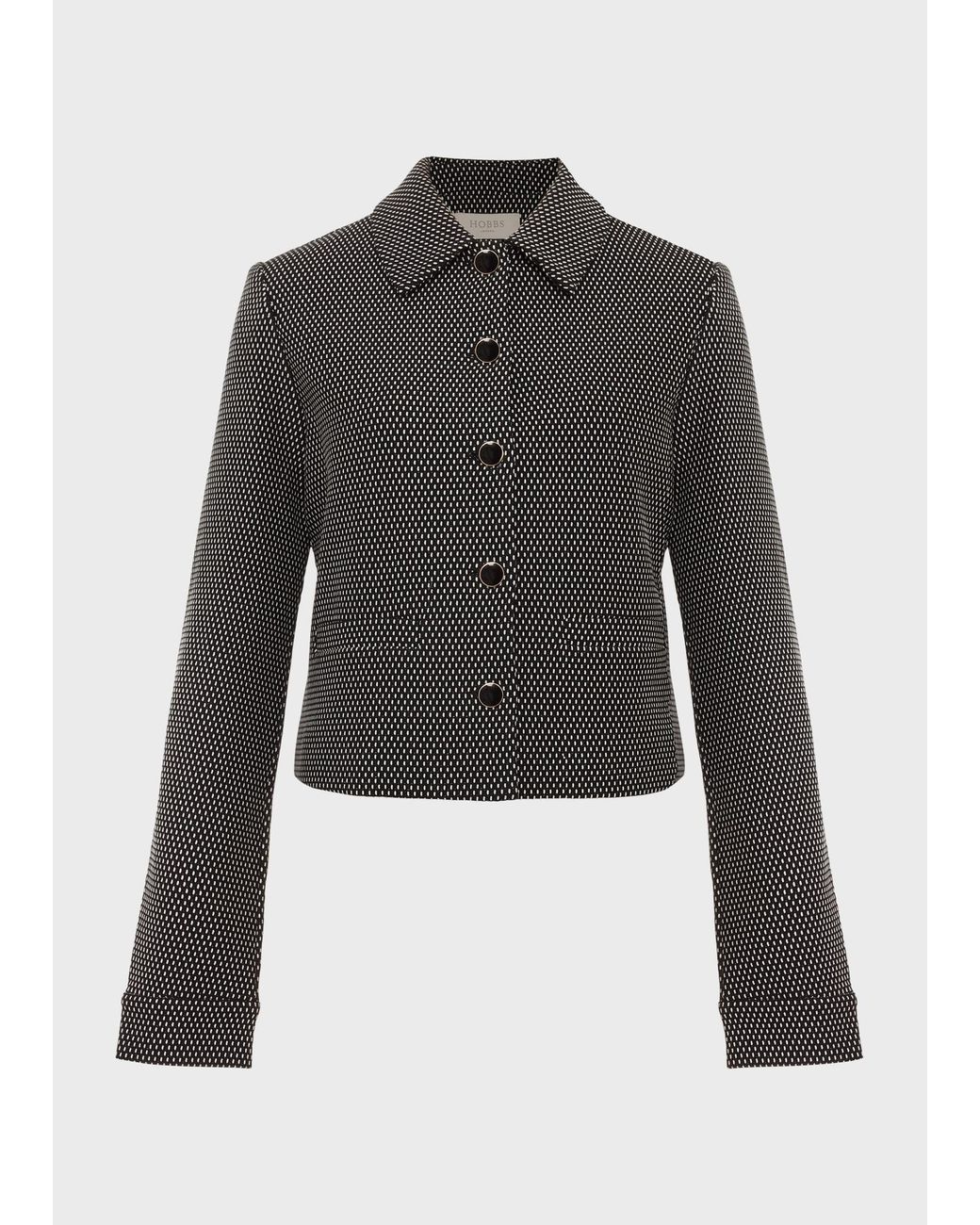 Hobbs Gray Violet Ponte Jacket