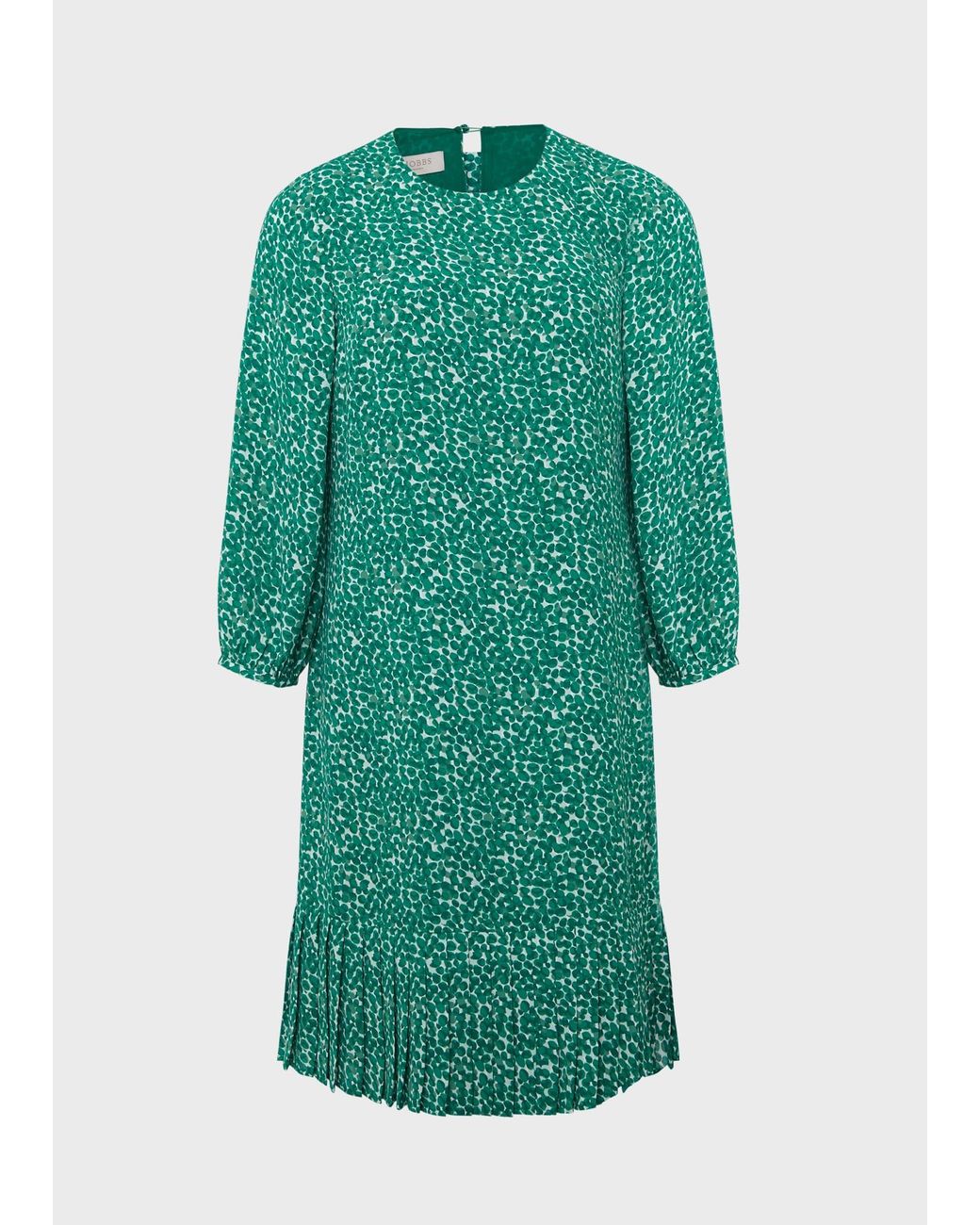 Hobbs Green Liana Spot A Line Dress