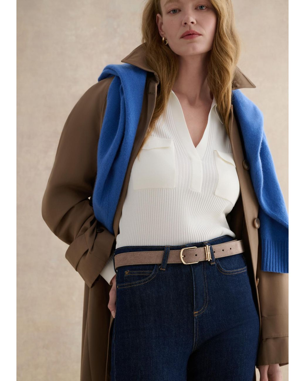 Hobbs Natural Hallie Suede Belt