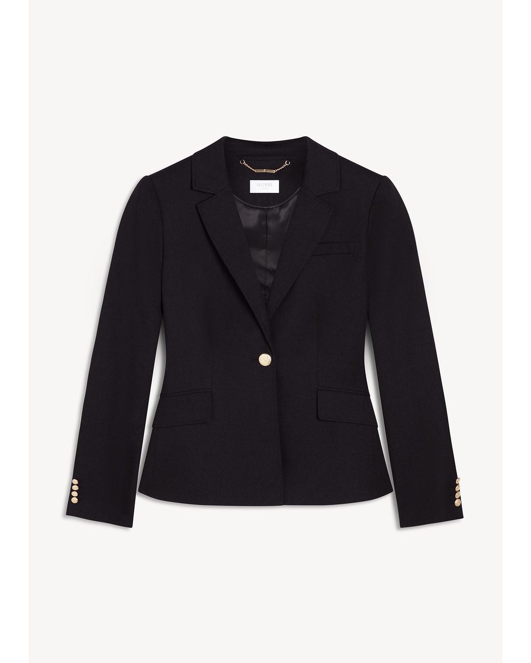 Hobbs Black Paige Jacket With Wool