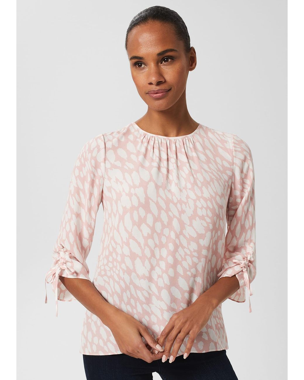 Hobbs White Cosette Blouse