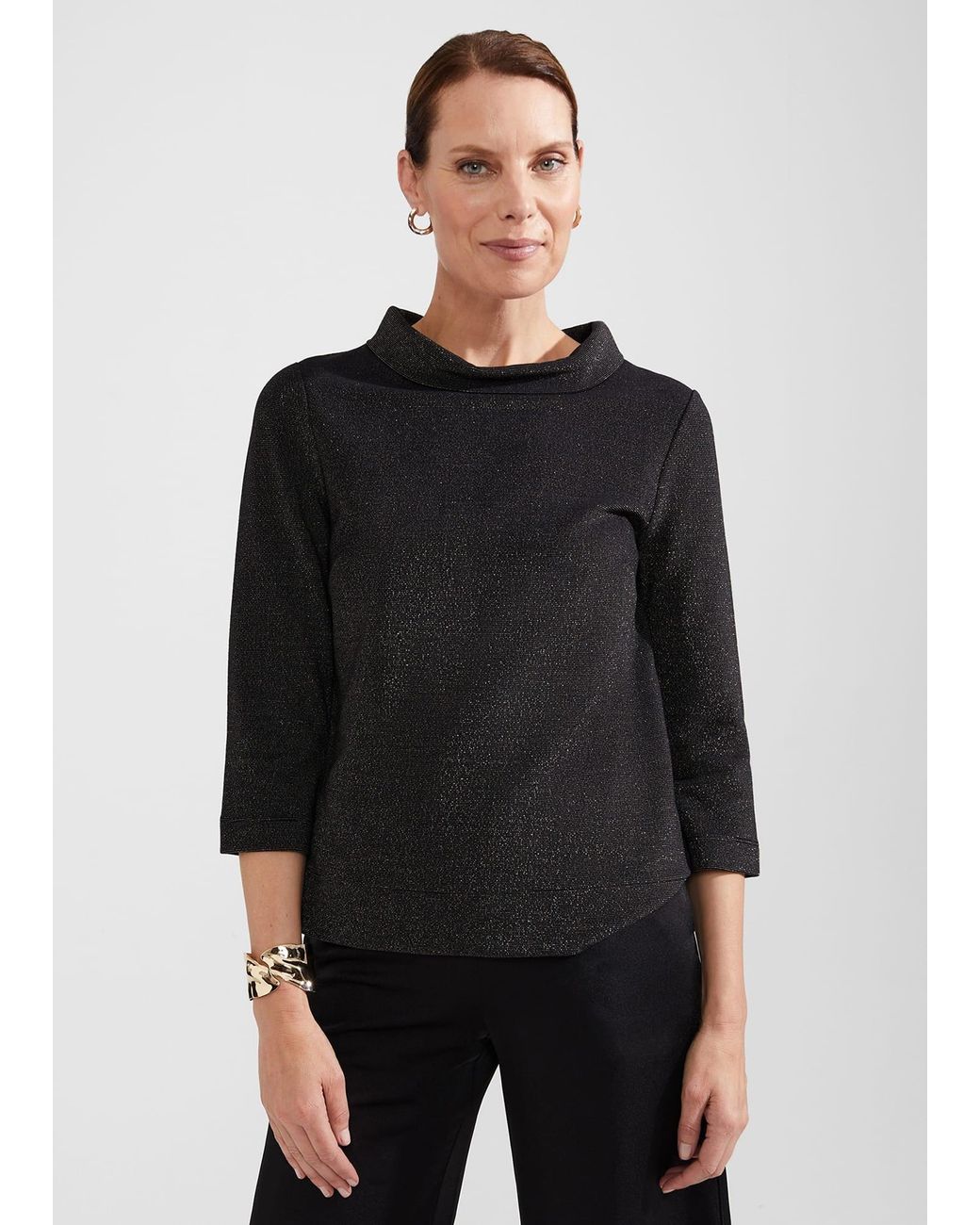 Hobbs Black Betsy Sparkle Top