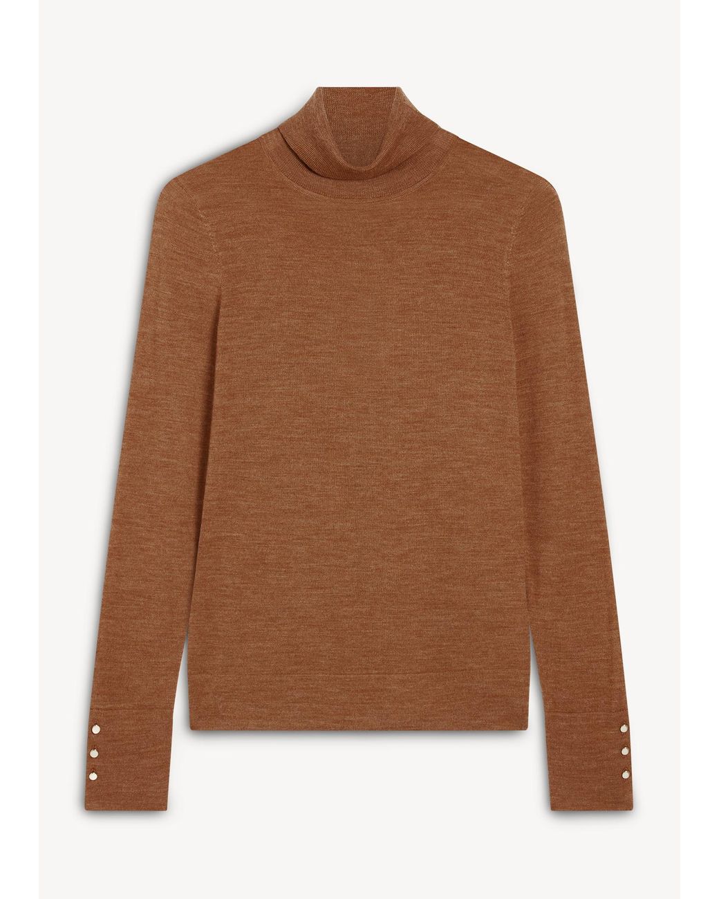 Hobbs Brown Lara Merino Rollneck Jumper