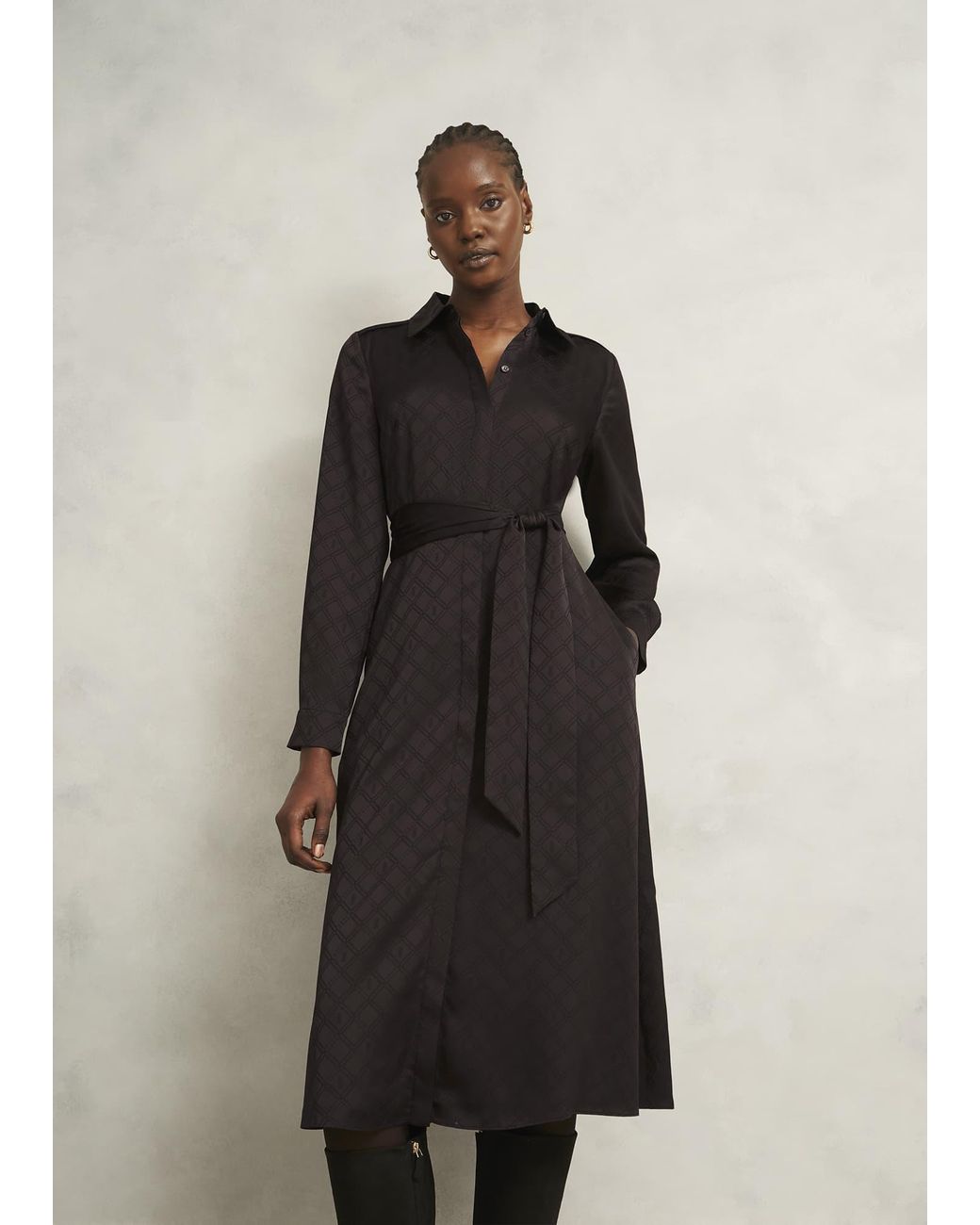 Hobbs Black Allegra Dress