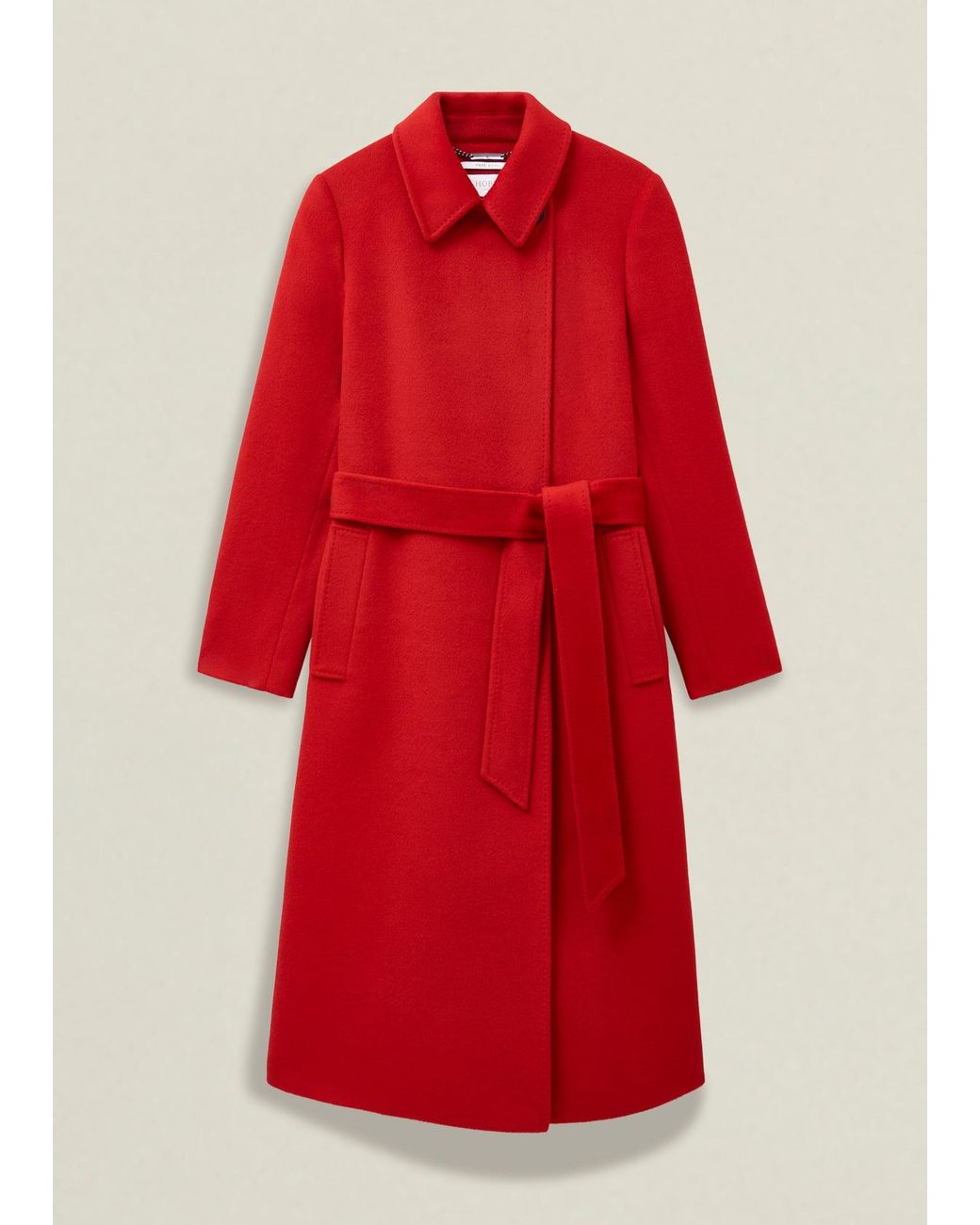 Hobbs Black Livia Wool Coat