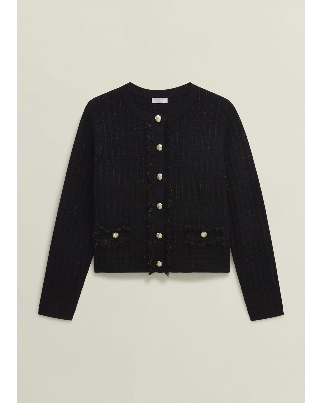 Hobbs Blue Sairey Knitted Jacket