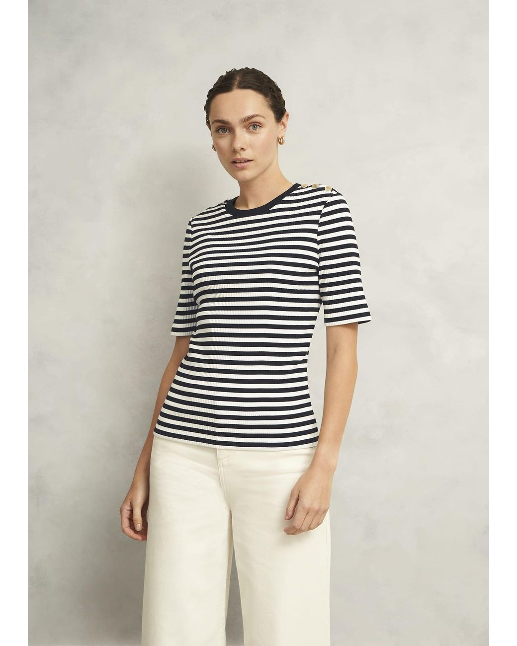 Hobbs Natural Tamsin Stripe T-Shirt
