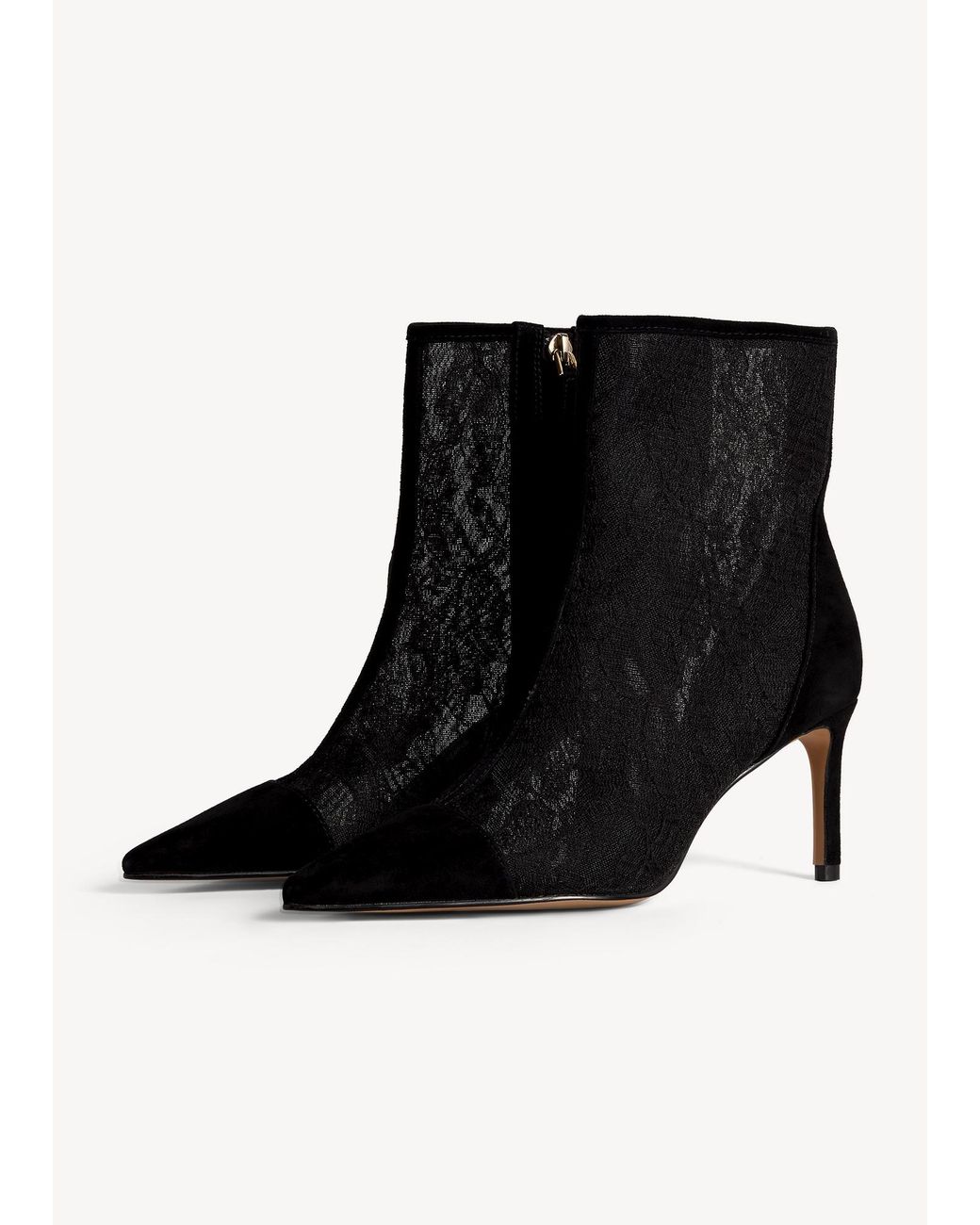 Hobbs Black Jodie Lace Ankle Boots