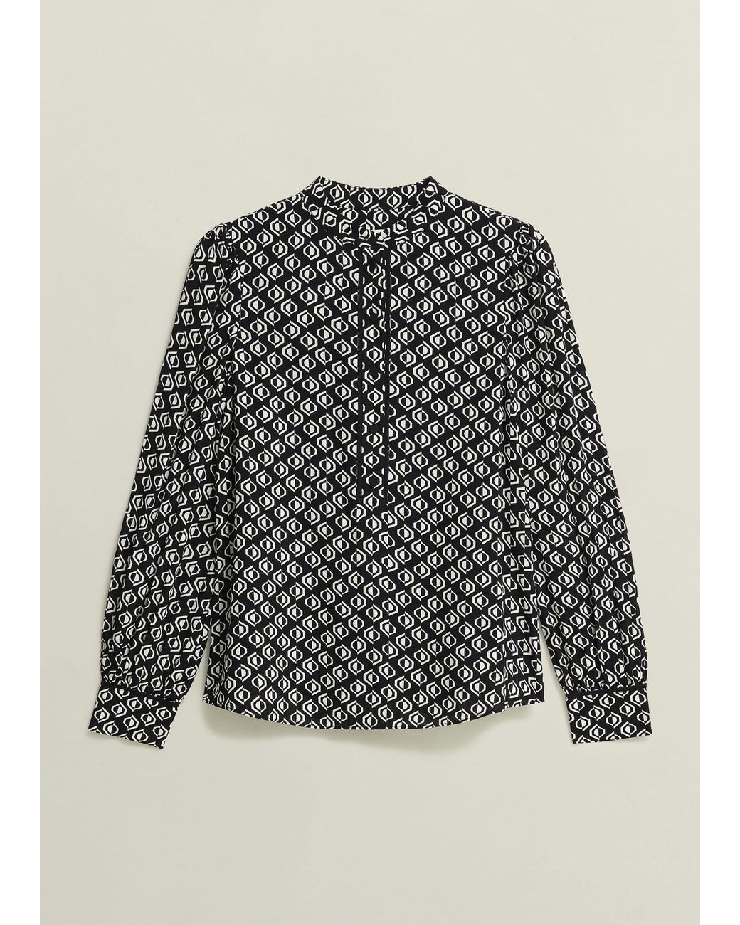 Hobbs Gray Alba Blouse