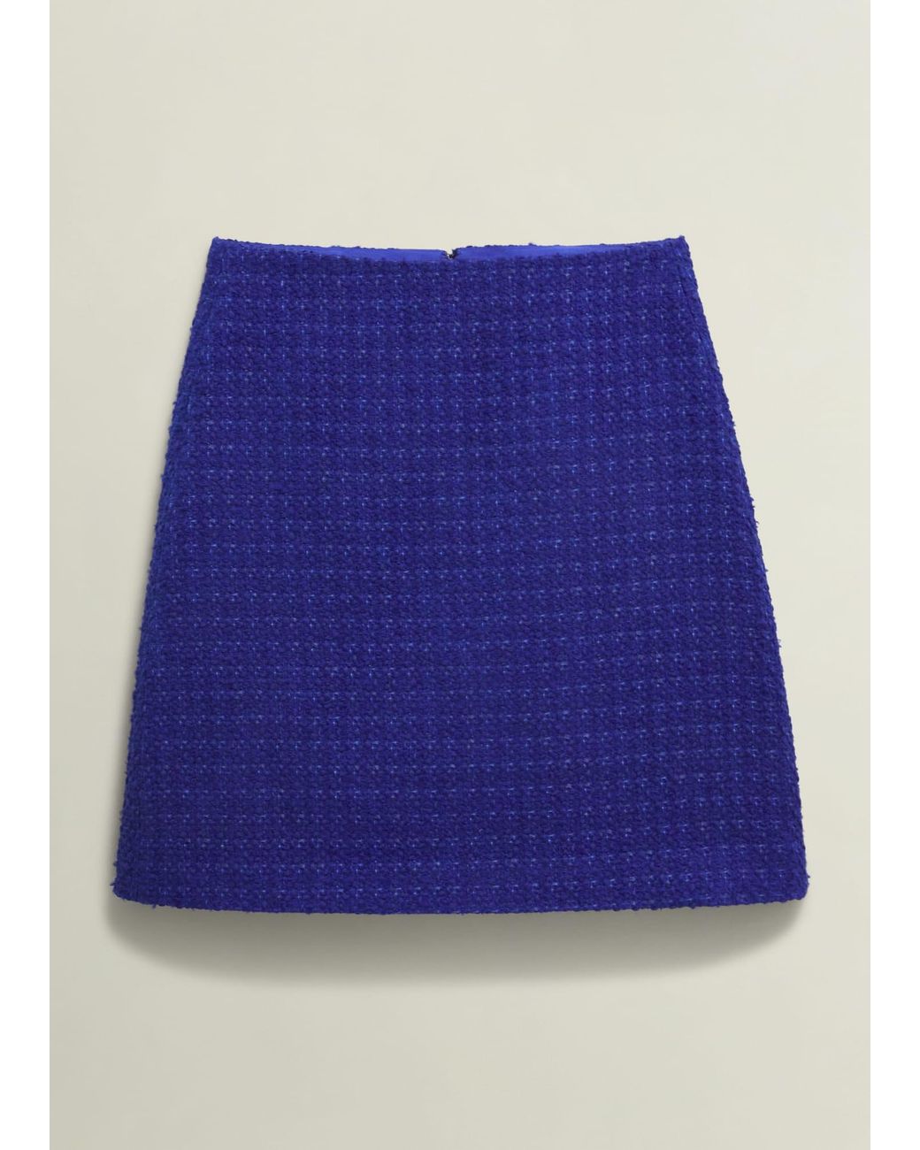 Hobbs Blue Khloe Skirt With Wool