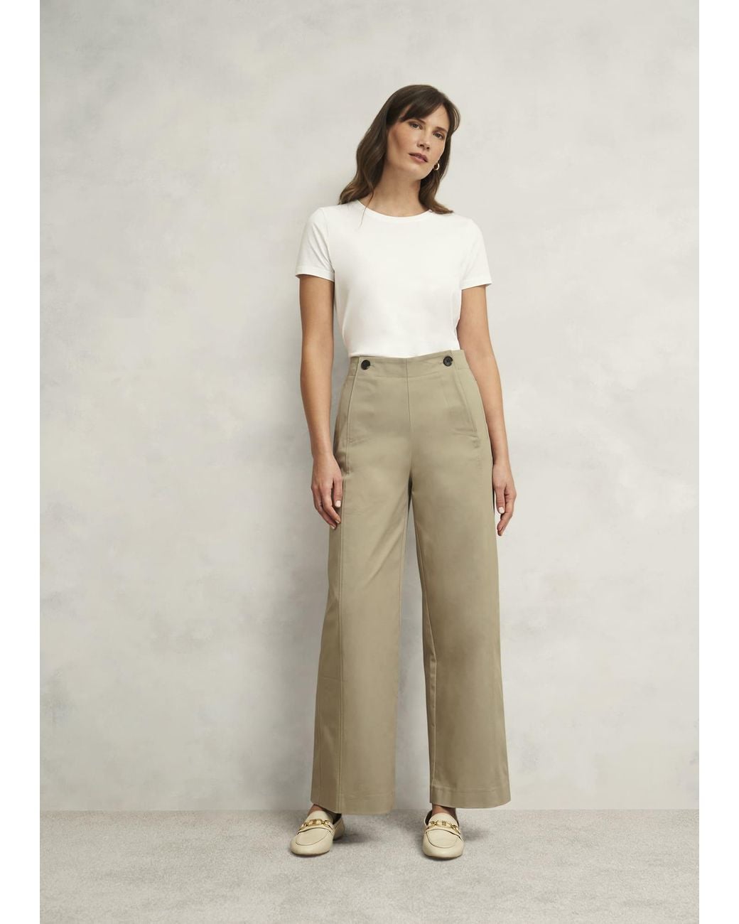Hobbs Natural Kimmi Crop Trousers