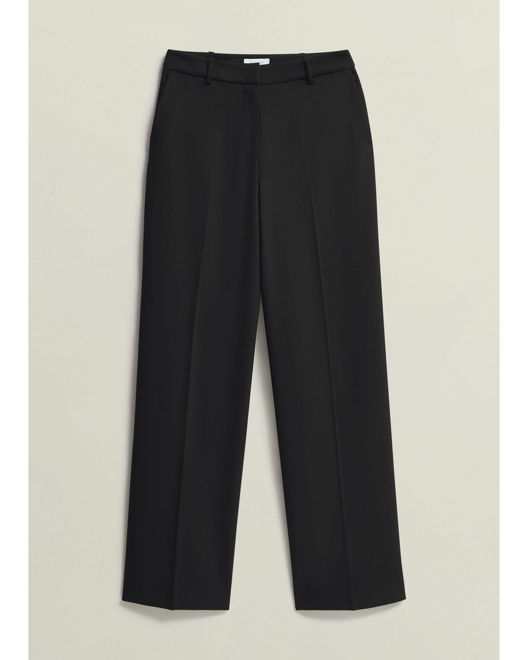 Hobbs Black Casey Trousers With Wool