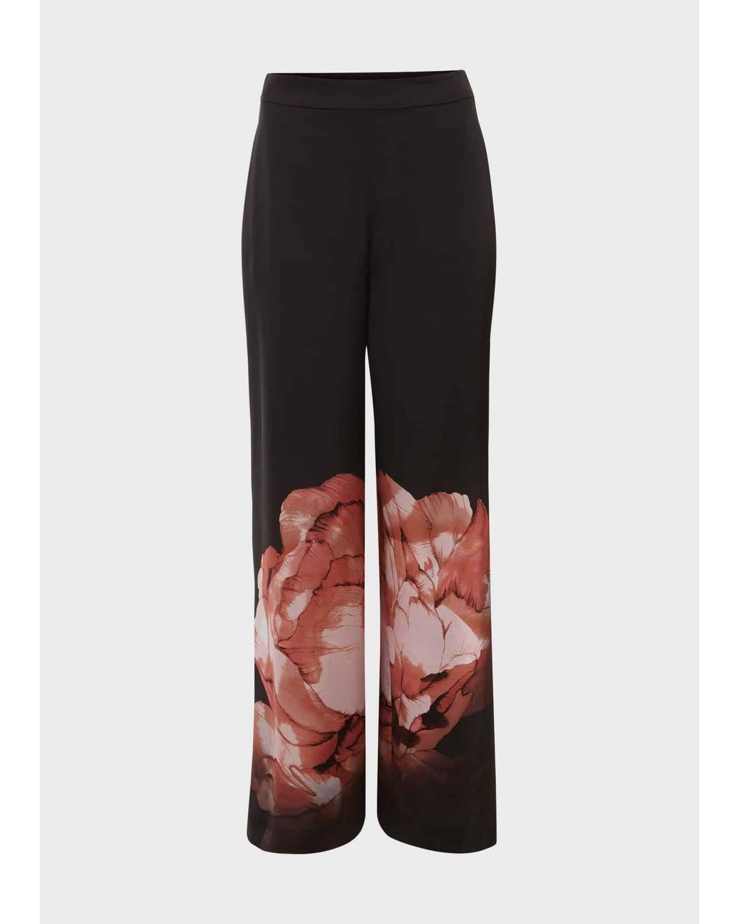 Hobbs White Eden Wide Leg Trousers