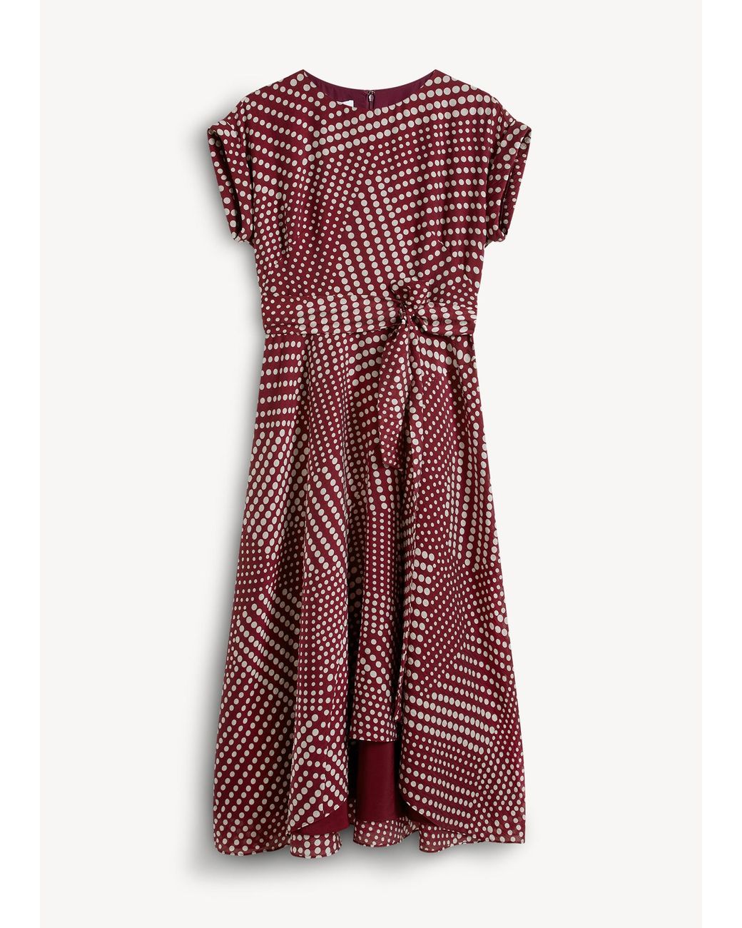Hobbs Red Agnes Spot Dress