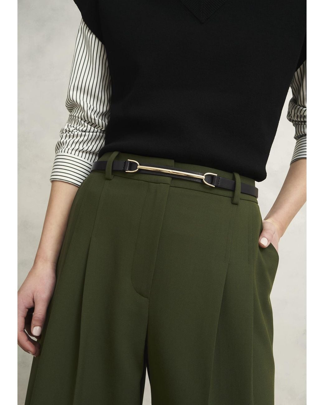 Hobbs Natural Daphne Leather Waist Belt