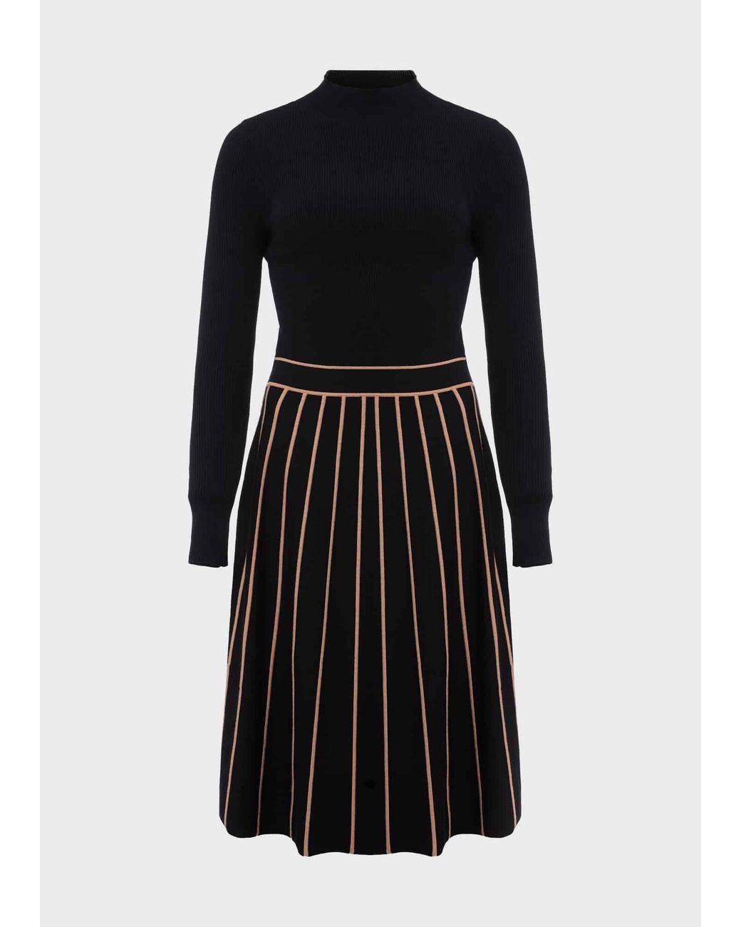 Hobbs Black Lena Knitted Dress
