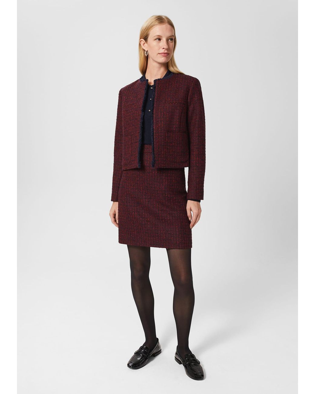 Hobbs Red Meera Skirt