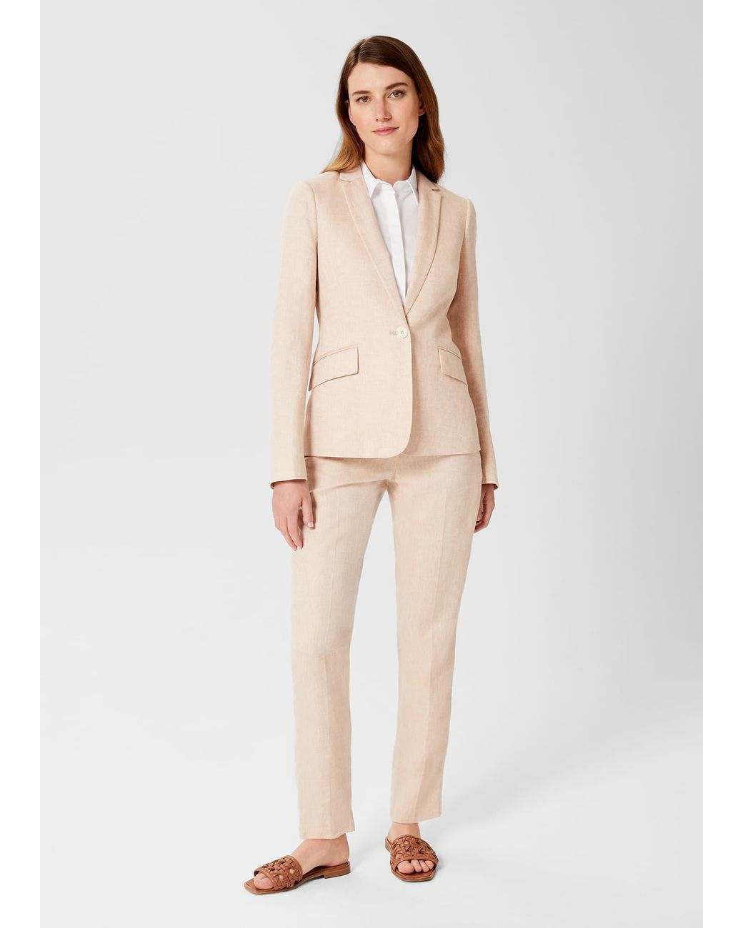 Hobbs Natural Ivana Linen Jacket