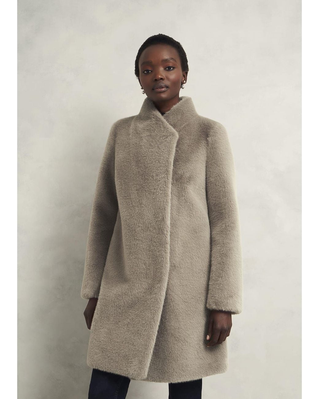 Hobbs Natural Tarini Faux Fur Coat