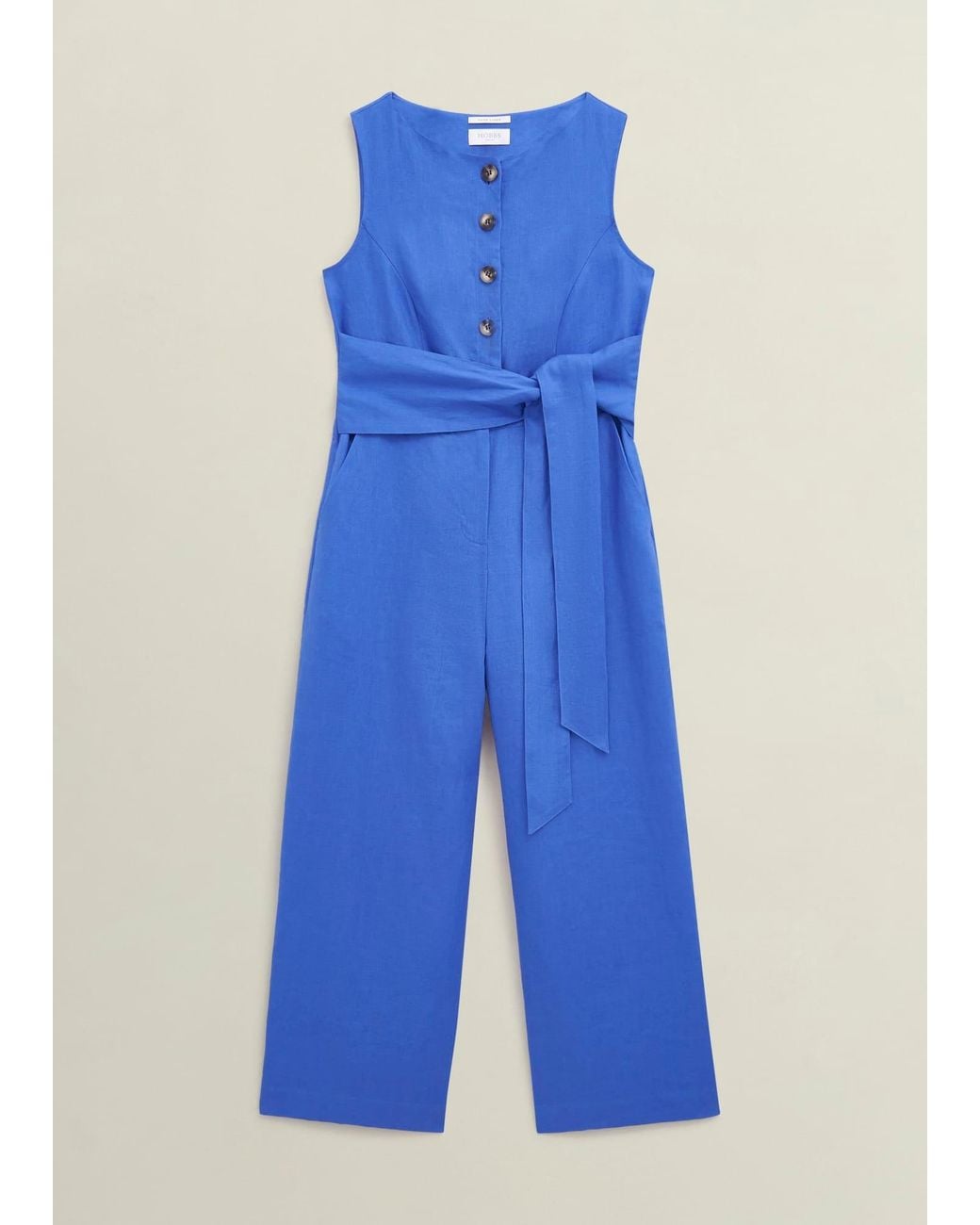 Hobbs Blue Melissa Linen Jumpsuit