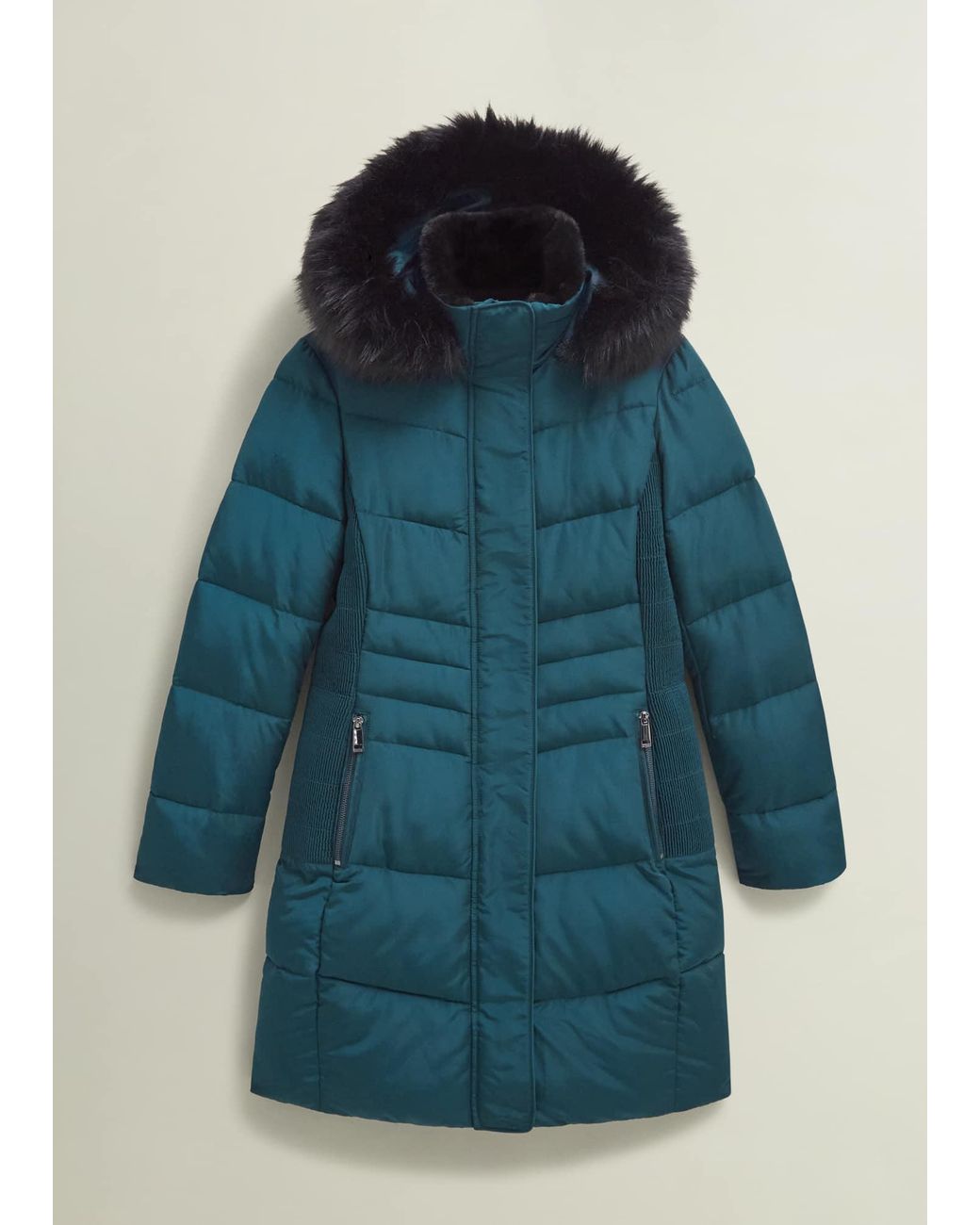 Hobbs Blue Petite Jaymie Puffer Coat