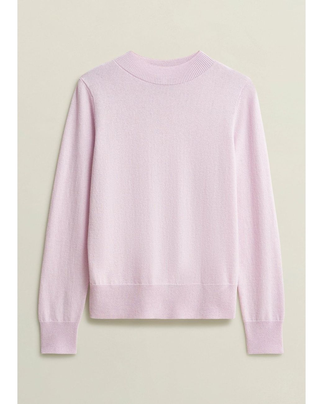 Hobbs Pink Indah Jumper With Cashmere