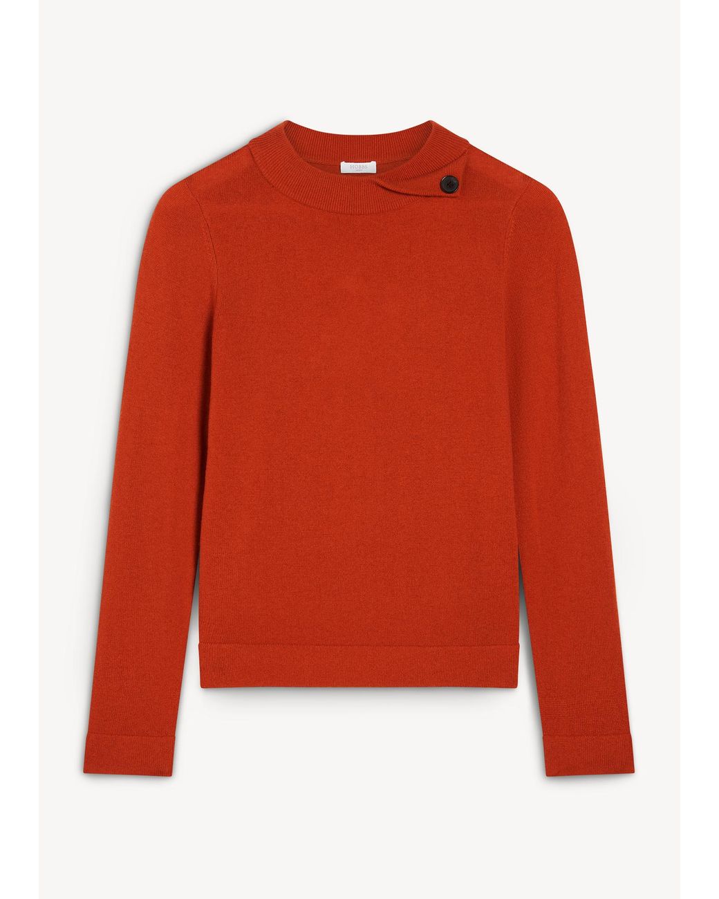 Hobbs Red Talia Wool Cashmere Jumper