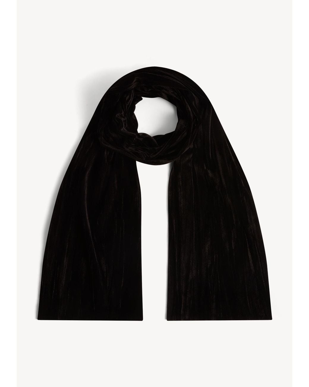 Hobbs Black Tafara Velvet Scarf