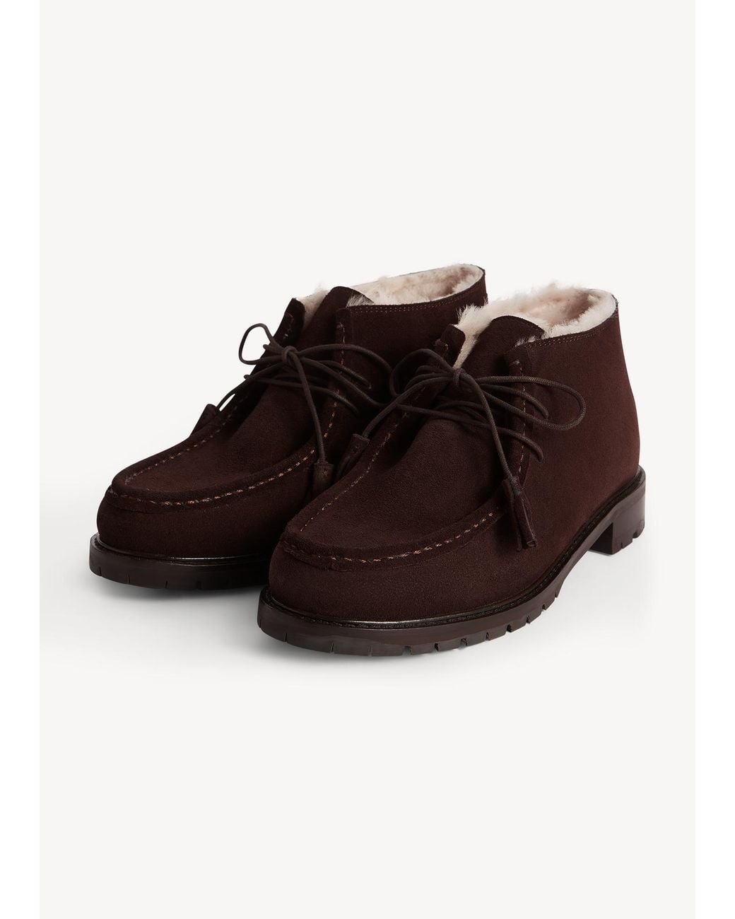 Hobbs Brown Clarence Shearling Lined Boots