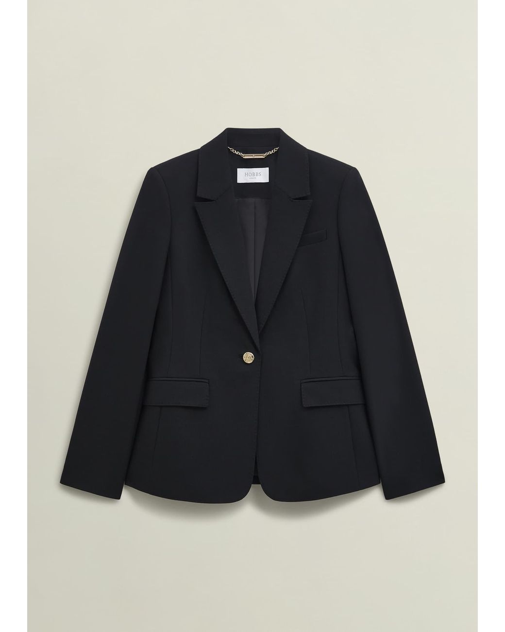Hobbs Blue Heidi Wool Blend Jacket