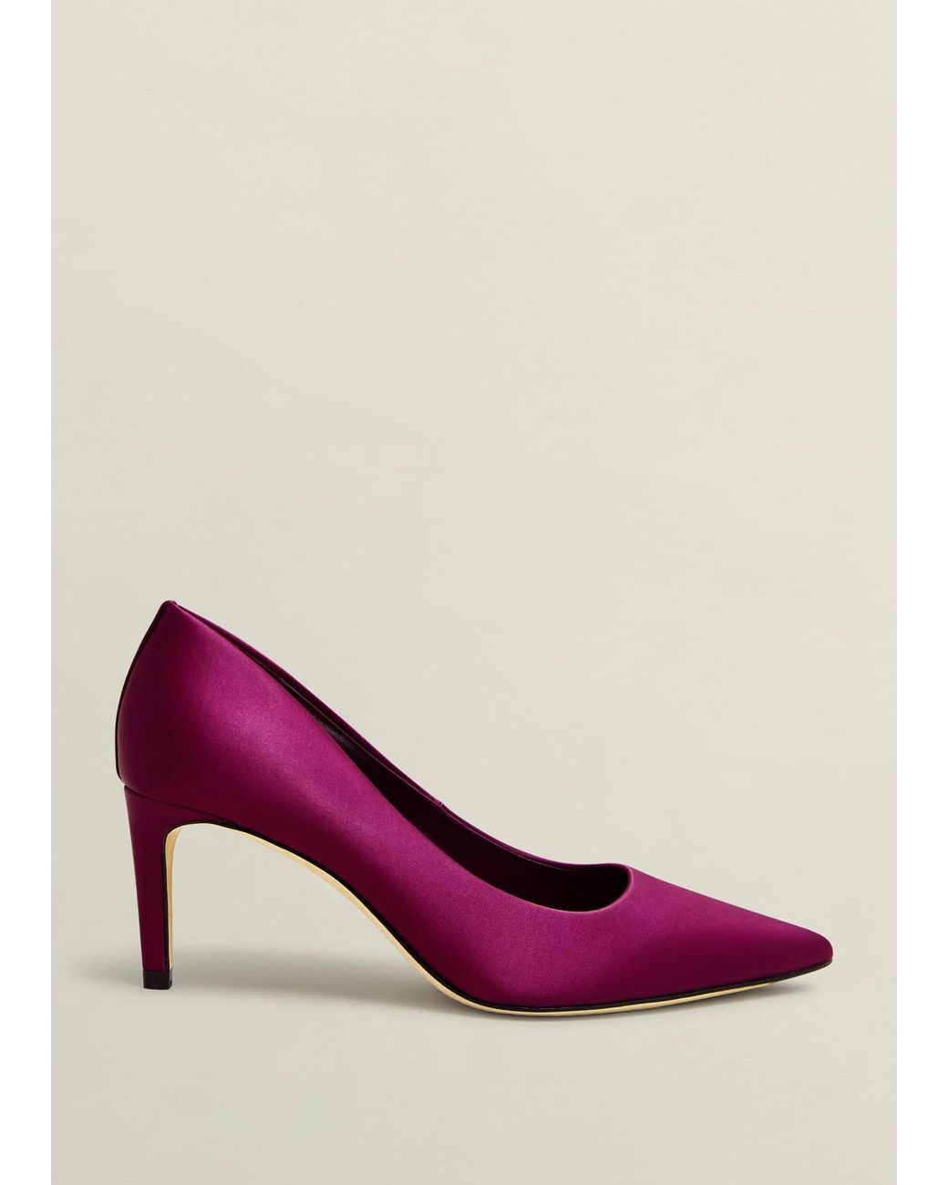 Hobbs Purple Leila Satin Courts