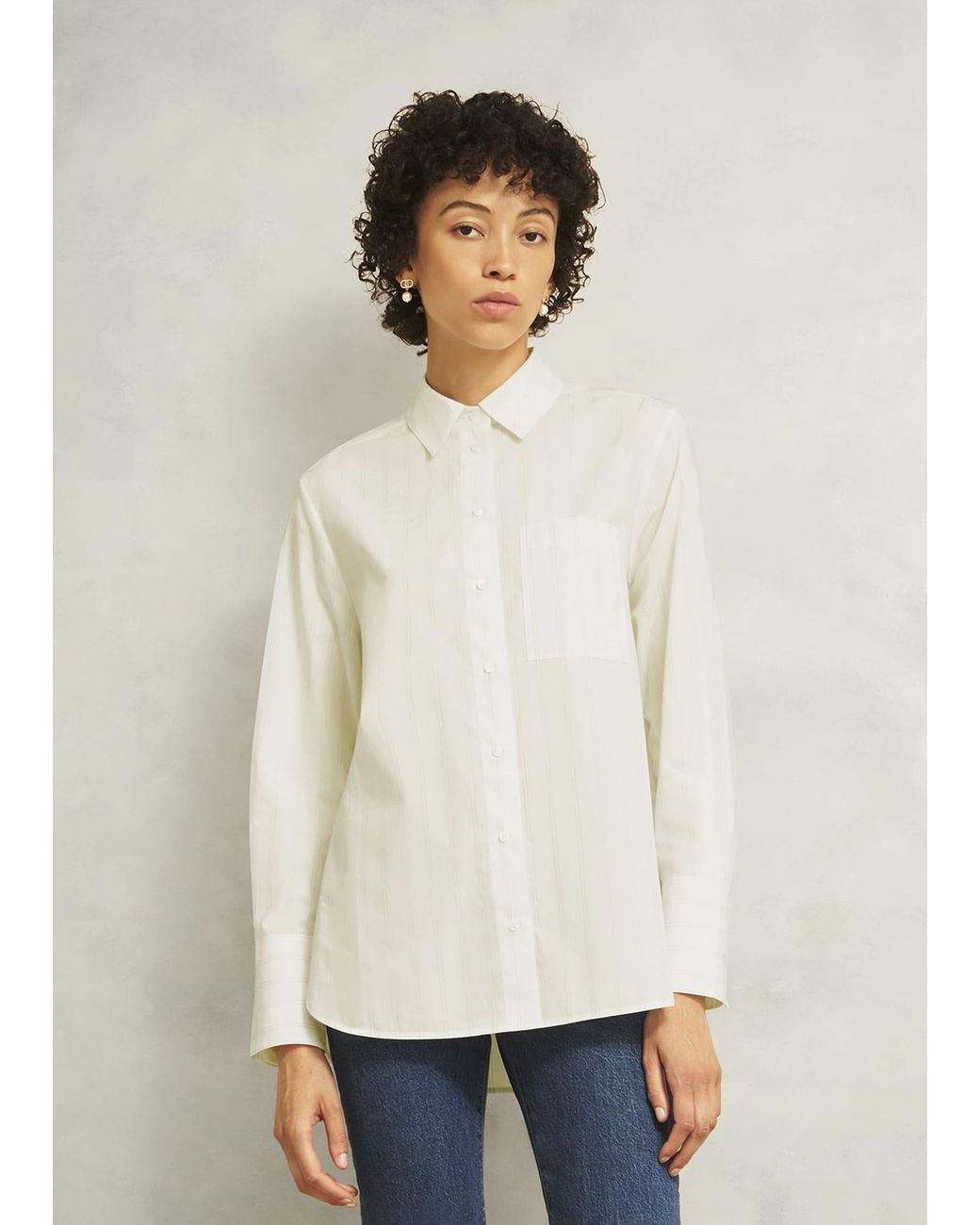 Hobbs White Balfour Shirt
