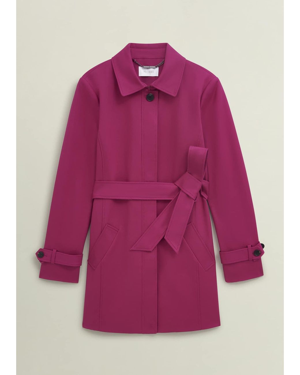 Hobbs Jane Shower Resistant Trench Coat in Pink Lyst UK