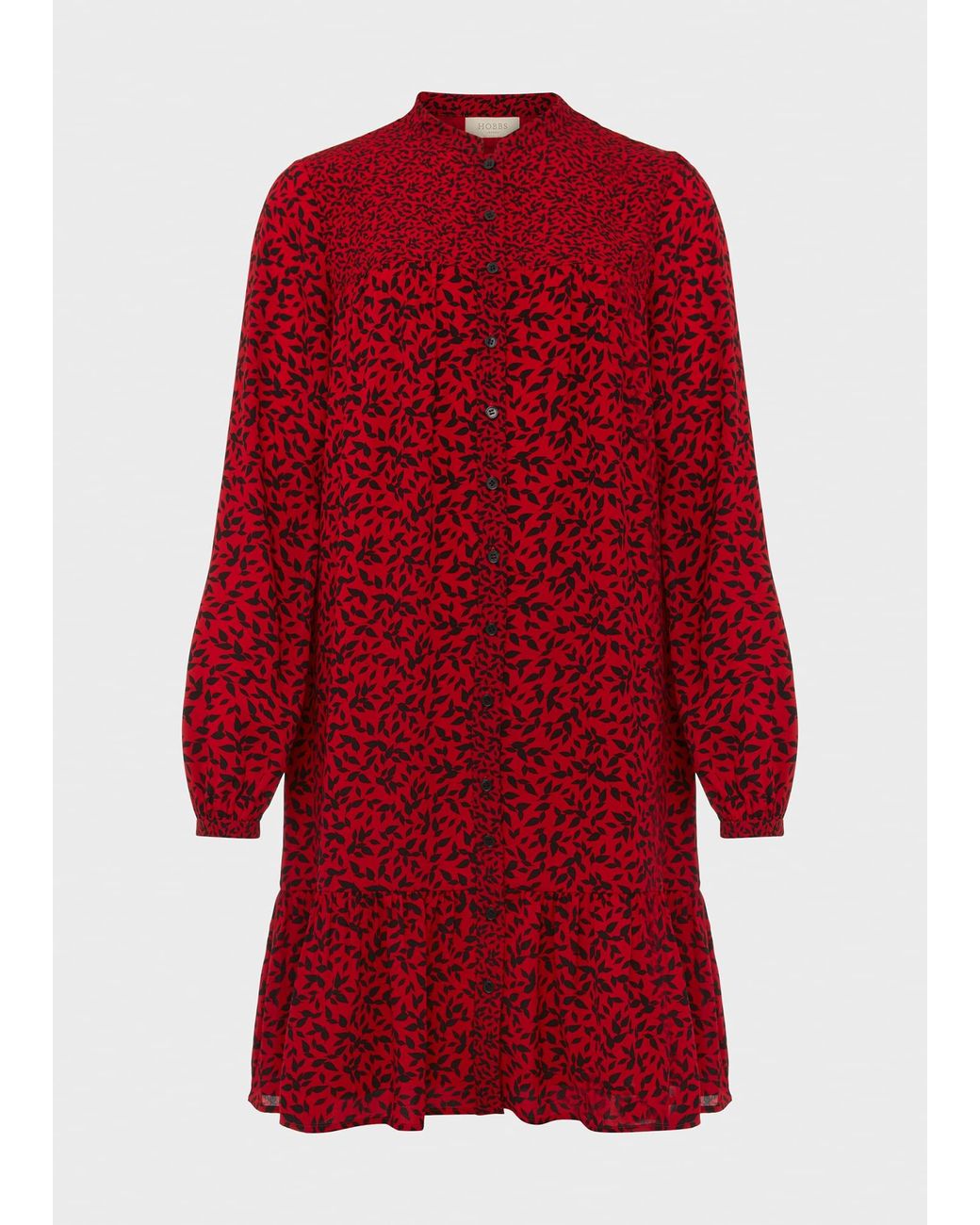 Hobbs Red Merle Printed Dress