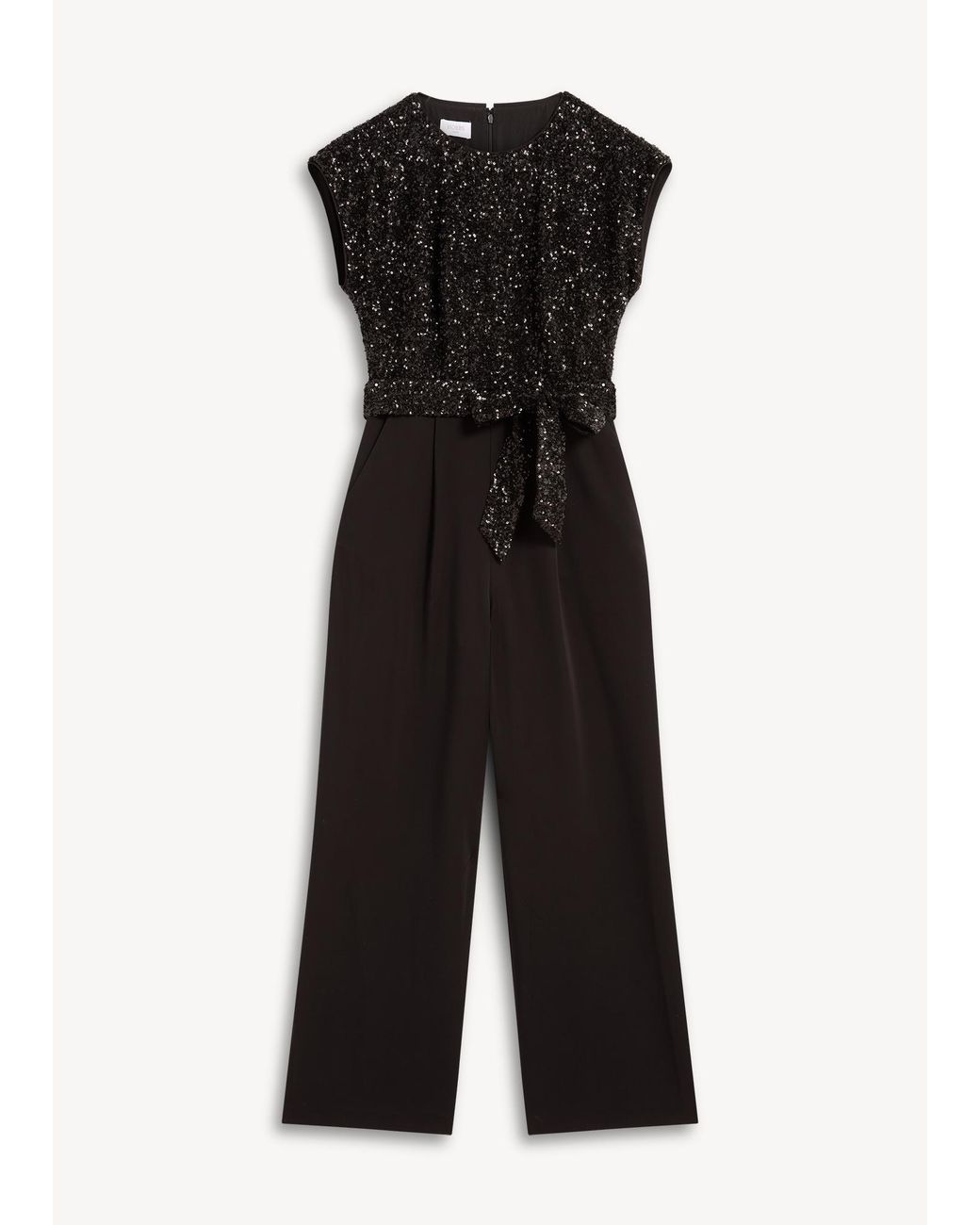 Hobbs White Lilah Sequin Jumpsuit