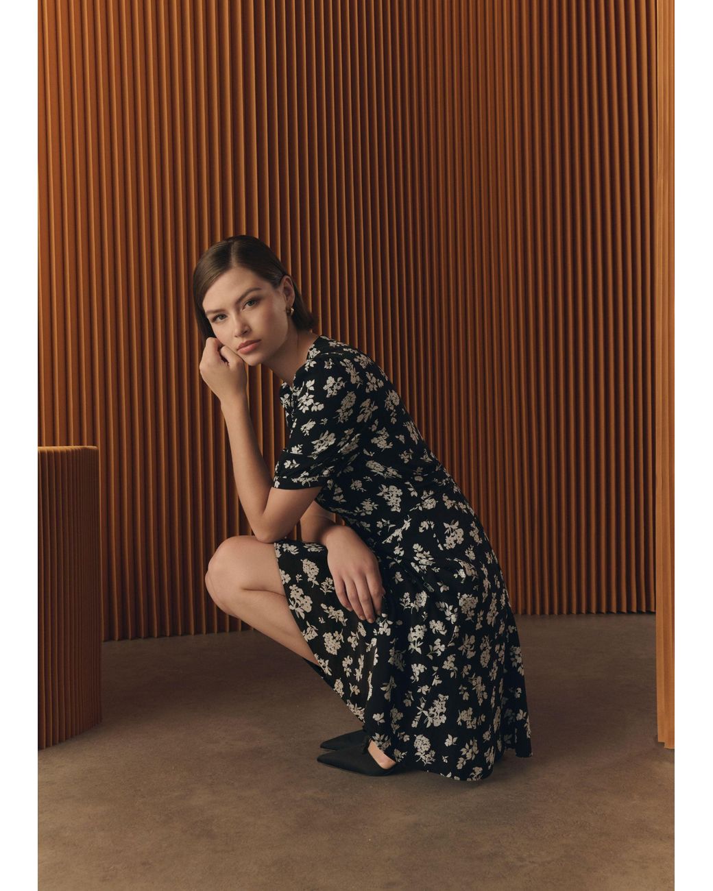 Hobbs Brown Rydall Mini Dress