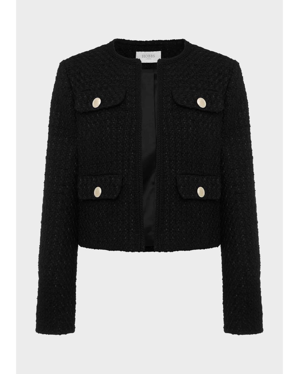 Hobbs Black Emmy Jacket With Wool