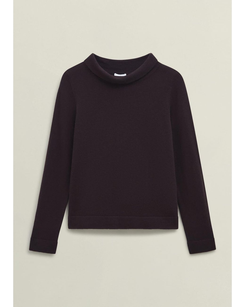 Hobbs Black Audrey Cashmere Blend Roll Neck Jumper