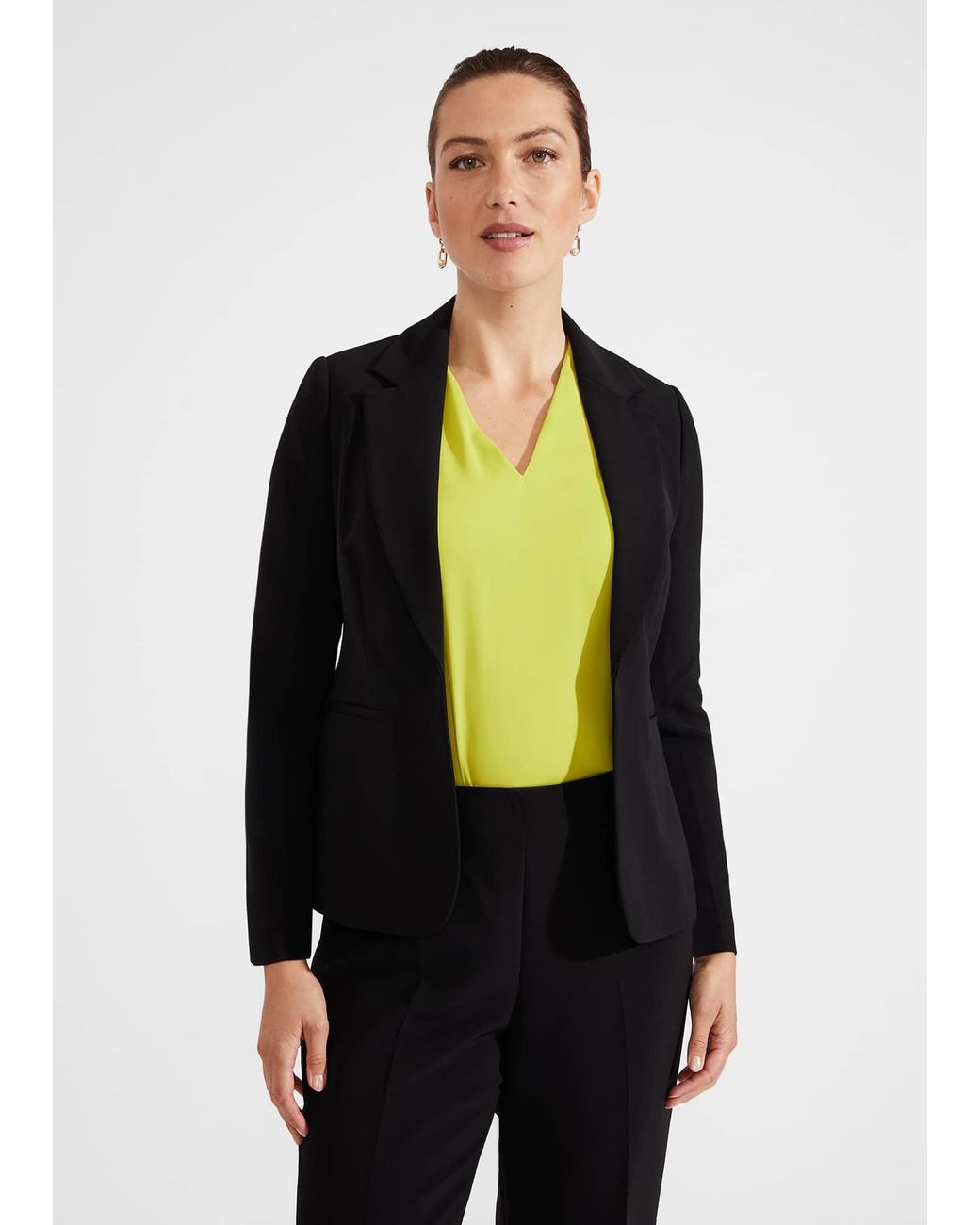 Hobbs Black Vanessa Crepe Jacket