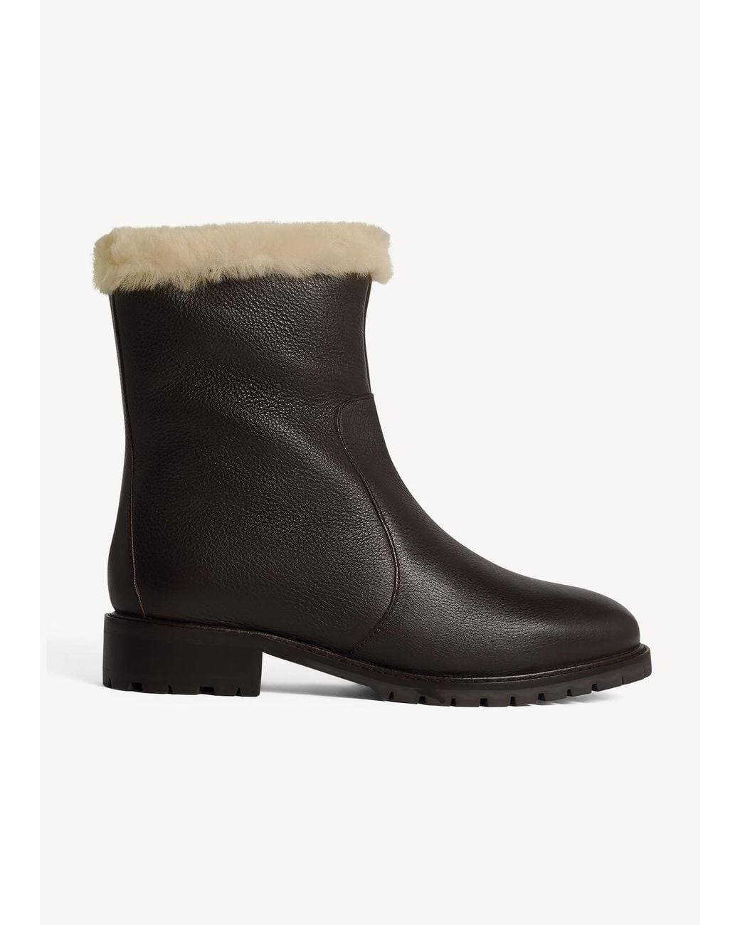 Hobbs Black Josie Shearling Boots