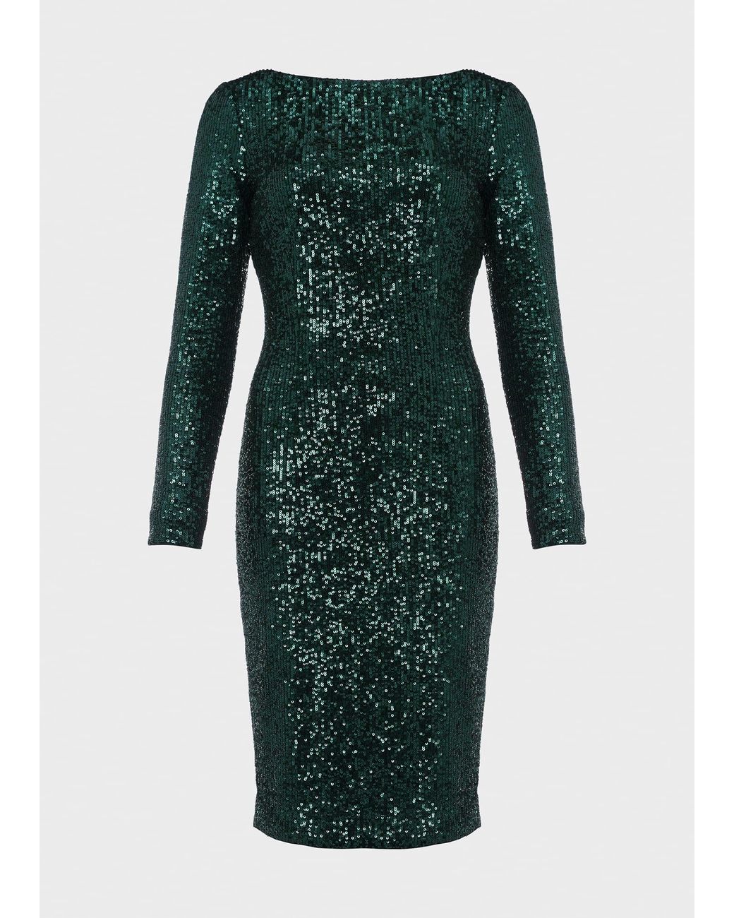 Hobbs Green Sawyer Sequin Shift Dress